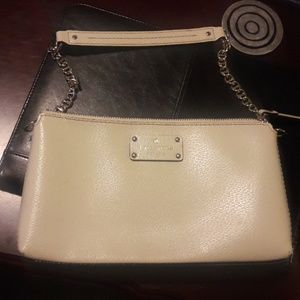 Kate Spade Purse - Cream & Gold chain strap